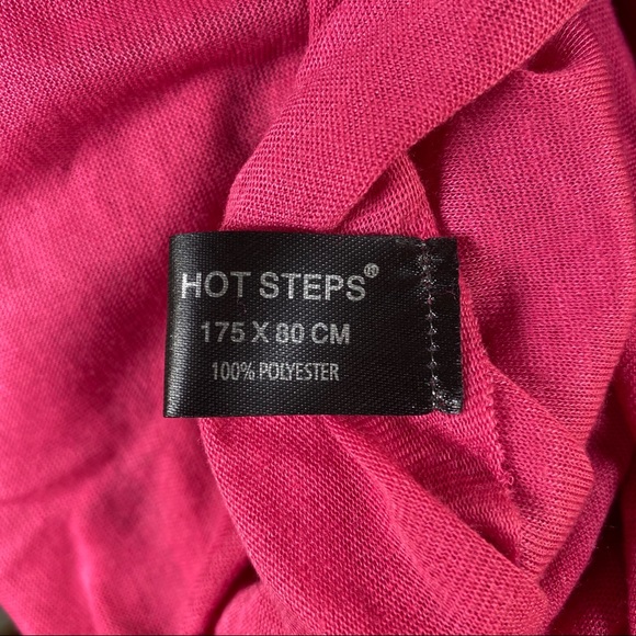 ⭐️SALE⭐️Hot Steps Pink Foulard Scarf - Picture 4 of 6